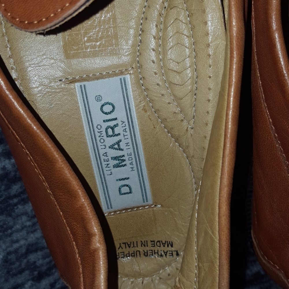 LINEA UOMO DI MARIO LEATHER LOAFERS SHOES 41.5 8.5 - Picture 2 of 5